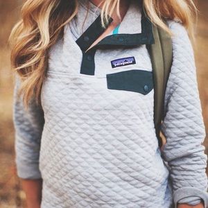 Organic cotton quilt snap-t pullover